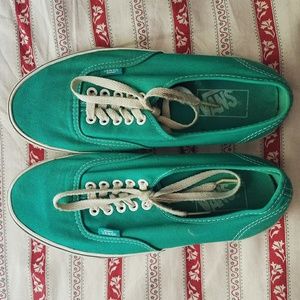 Teal Lace Up Vans